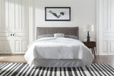 Adona Upholstered Eastern King Platform Bed in Dolphin Linen by Modus Furniture at Eve Furniture