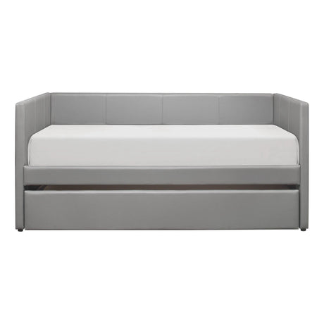 Adra Gray Twin Daybed with Trundle by Homelegance at Eve Furniture