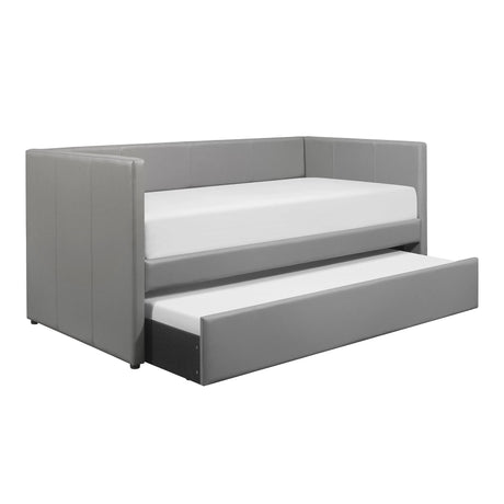 Adra Gray Twin Daybed with Trundle by Homelegance at Eve Furniture