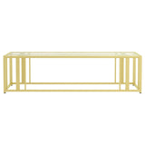 Adri Matte Brass Metal Frame Coffee Table by Coaster at Eve Furniture