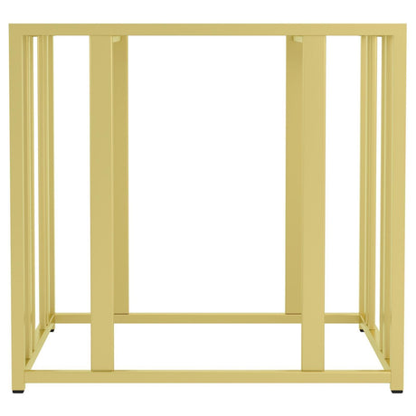 Adri Matte Brass Metal Frame End Table by Coaster at Eve Furniture
