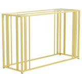 Adri Matte Brass Metal Frame Sofa Table by Coaster at Eve Furniture