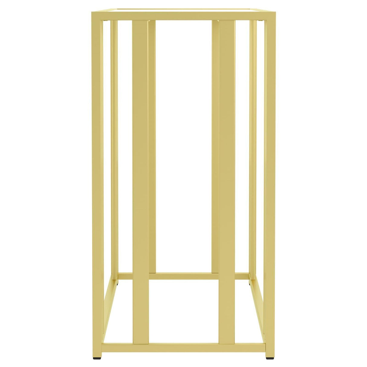 Adri Matte Brass Metal Frame Sofa Table by Coaster at Eve Furniture