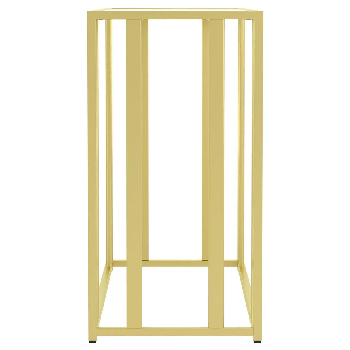 Adri Matte Brass Metal Frame Sofa Table by Coaster at Eve Furniture