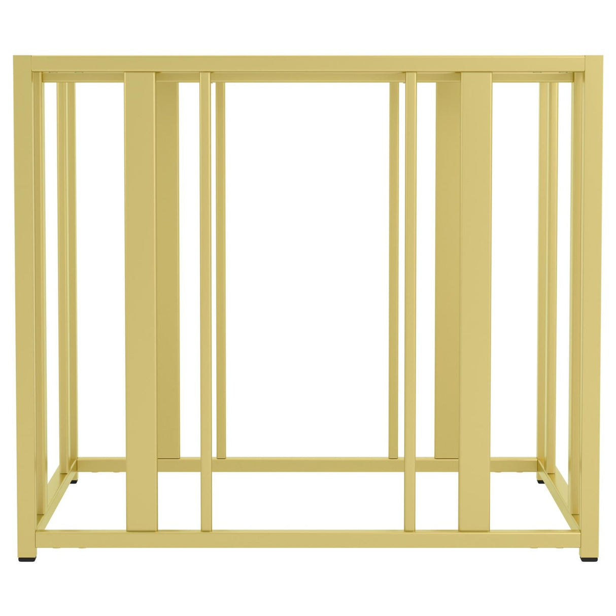 Adri Metal Frame End Table Matte Brass