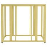 Adri Metal Frame End Table Matte Brass