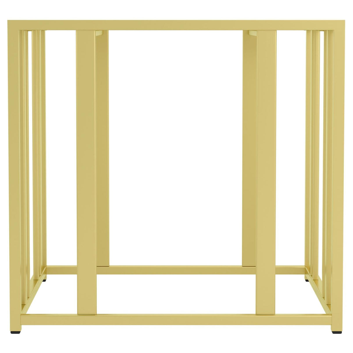 Adri Metal Frame End Table Matte Brass