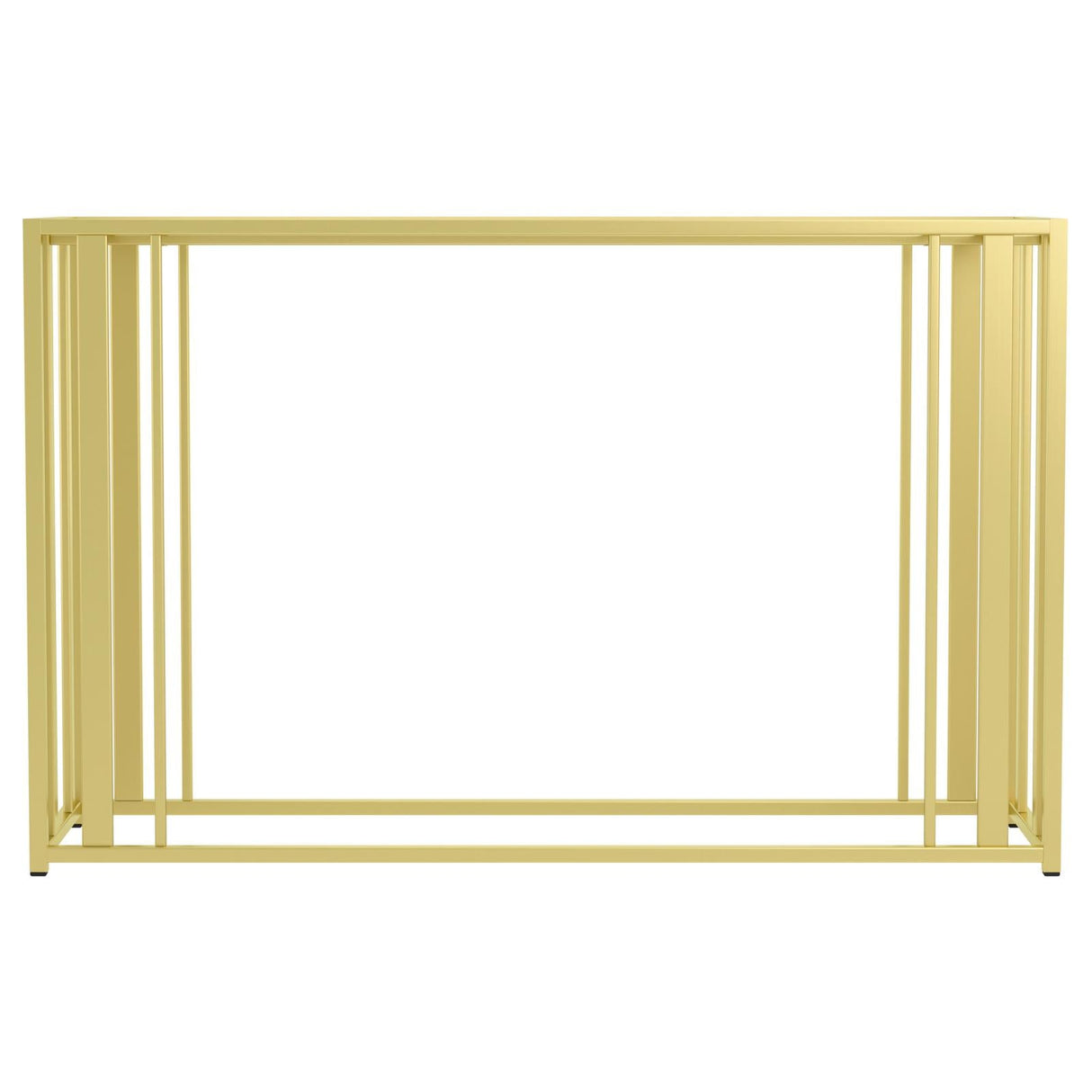 Adri Metal Frame Sofa Table Matte Brass