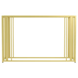 Adri Metal Frame Sofa Table Matte Brass