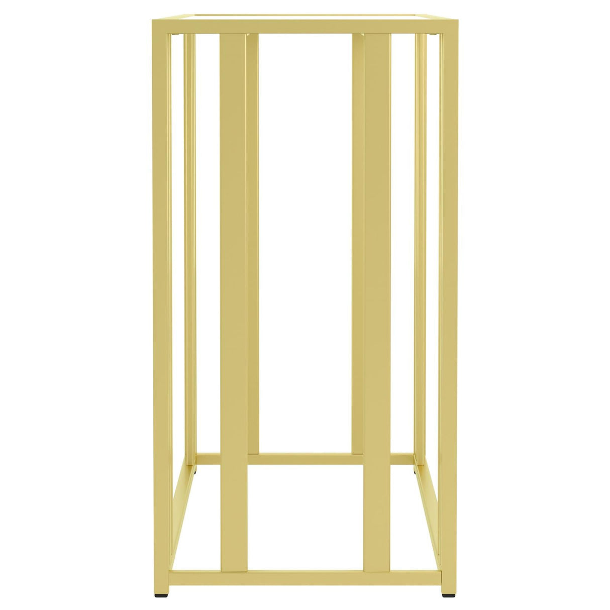 Adri Metal Frame Sofa Table Matte Brass