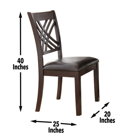 Adrian 5 Piece Set(Table & 4 Side Chairs) by Steve Silver at Eve Furniture
