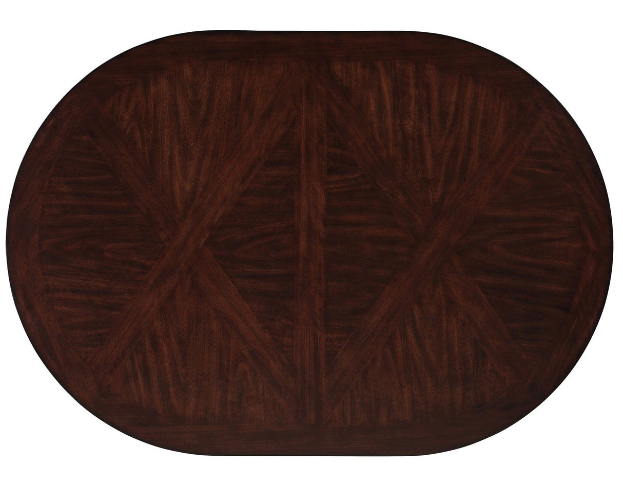 Adrian Espresso 60″ Oval Dining Table by Steve Silver at Eve Furniture