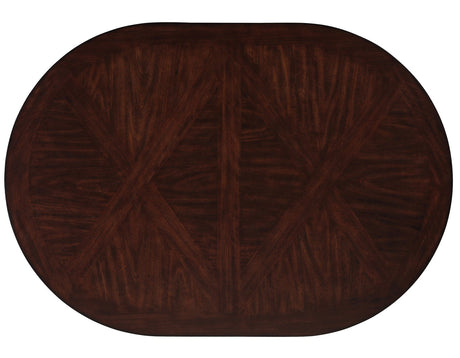 Adrian Espresso 60″ Oval Dining Table by Steve Silver at Eve Furniture