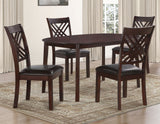 Adrian Espresso Oval Dining Room Set by Steve Silver at Eve Furniture