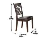 Adrian Side Chair, Set of 2 by Steve Silver at Eve Furniture