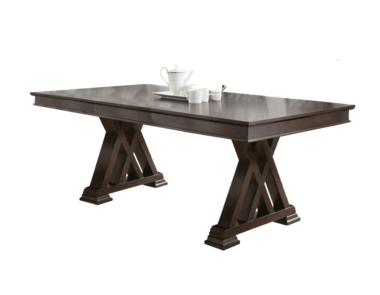 Adrian Table w/18″ Leaf by Steve Silver at Eve Furniture