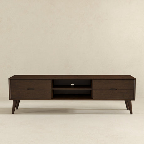 Adrian TV Stand (Walnut) by Ashcroft Furniture at Eve Furniture