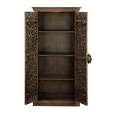 Adriana Brown Tall-Cabinet by Crestview at Eve Furniture