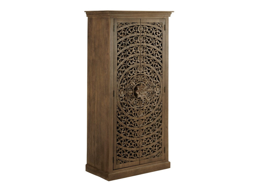 Adriana Brown Tall-Cabinet by Crestview at Eve Furniture