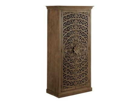 Adriana Brown Tall-Cabinet by Crestview at Eve Furniture