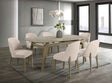 Adriana Brown/Beige 7-Piece Dining Room Set by Happy Homes at Eve Furniture