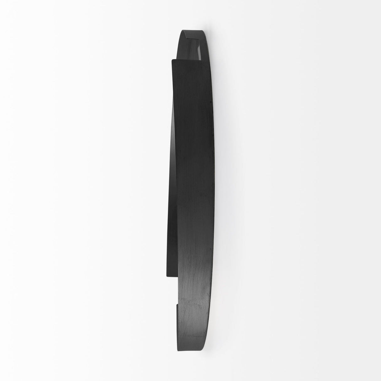 Adrianna Black Metal Round Mirror by Mercana at Eve Furniture