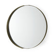 Adrianna Gold Metal Round Mirror by Mercana at Eve Furniture