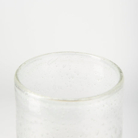 Adriatic I Small Brushed Gold Metal Glass Vase by Mercana at Eve Furniture