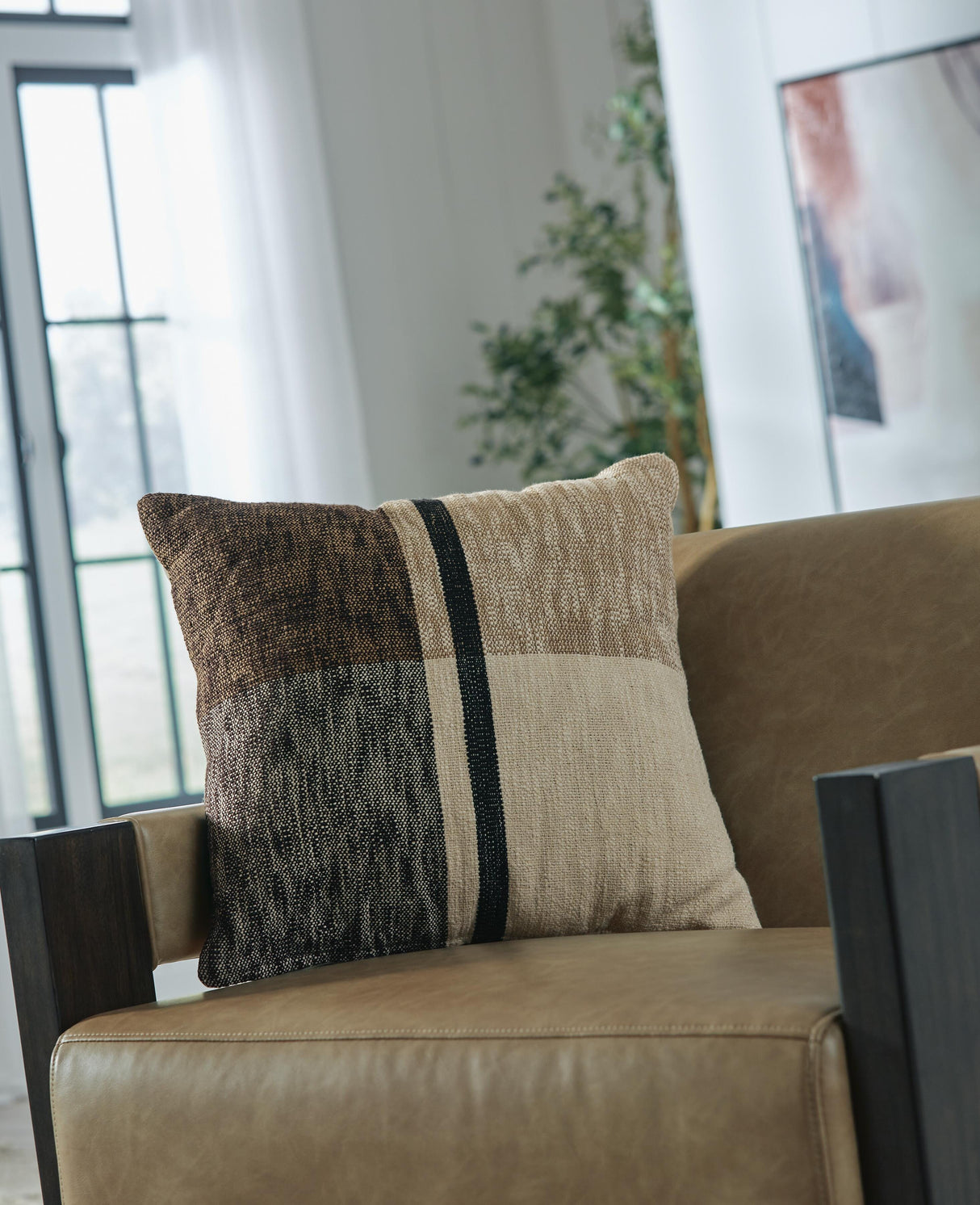 Adrielton Black/Brown/Tan Pillow by ASHLEY FURNITURE at Eve Furniture
