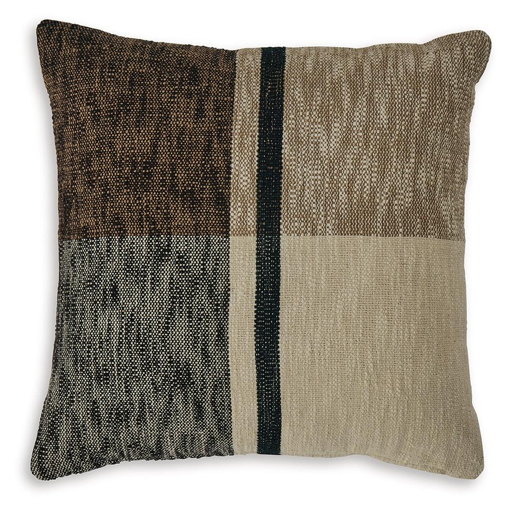 Adrielton Black/Brown/Tan Pillow (Set of 4) by Ashley at Eve Furniture