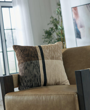Adrielton Black/Brown/Tan Pillow (Set of 4) by Ashley at Eve Furniture