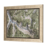 Adventure Map by Chad Mackay a Hand Embelished Textured Framed Art Print by Mercana at Eve Furniture