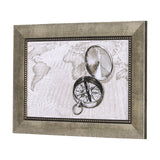 Adventure Map by Chad Mackay a Hand Embelished Textured Framed Art Print by Mercana at Eve Furniture