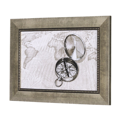 Adventure Map by Chad Mackay a Hand Embelished Textured Framed Art Print by Mercana at Eve Furniture