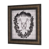 Adventure Map by Chad Mackay a Hand Embelished Textured Framed Art Print by Mercana at Eve Furniture