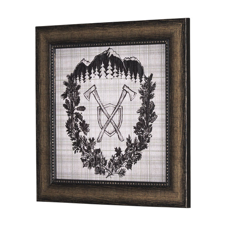 Adventure Map by Chad Mackay a Hand Embelished Textured Framed Art Print by Mercana at Eve Furniture