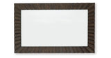 Advin Dark Brown Accent Mirror by Ashley at Eve Furniture