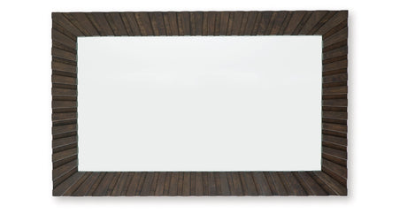 Advin Dark Brown Accent Mirror by Ashley at Eve Furniture