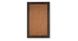 Advin Dark Brown Accent Mirror by Ashley at Eve Furniture