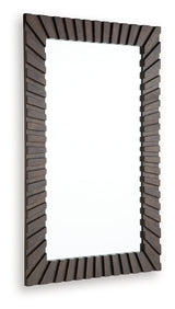 Advin Dark Brown Accent Mirror by Ashley at Eve Furniture
