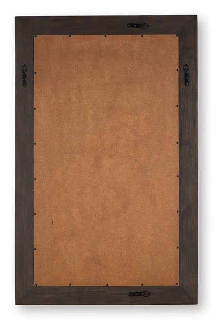Advin Dark Brown Accent Mirror by Ashley at Eve Furniture