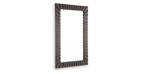 Advin Dark Brown Accent Mirror by Ashley at Eve Furniture