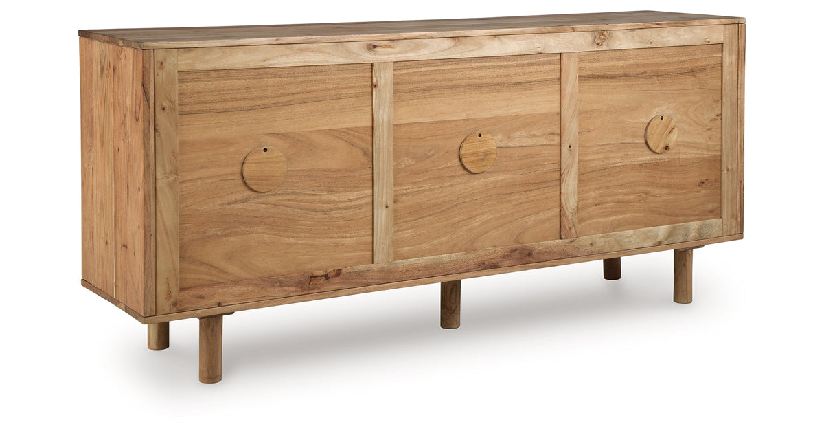 Adway Natural Brown Accent Cabinet by Ashley at Eve Furniture