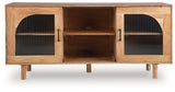 Adway Natural Brown Accent Cabinet by Ashley at Eve Furniture
