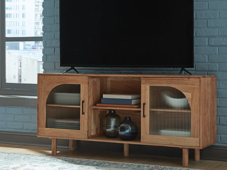 Adway Natural Brown Accent Cabinet by Ashley at Eve Furniture