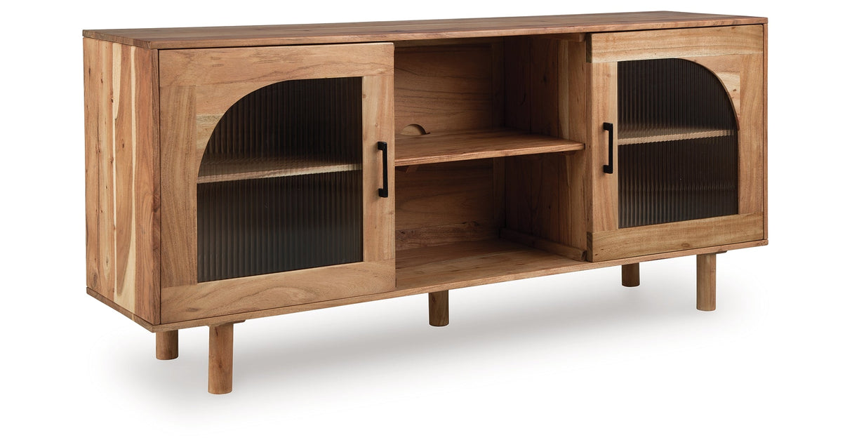 Adway Natural Brown Accent Cabinet by Ashley at Eve Furniture