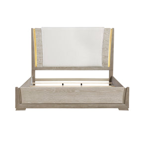 Aeon Brown/Gray LED Queen Bed by Homelegance at Eve Furniture