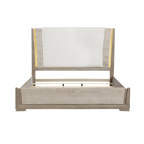 Aeon Brown/Gray LED Queen Bed by Homelegance at Eve Furniture