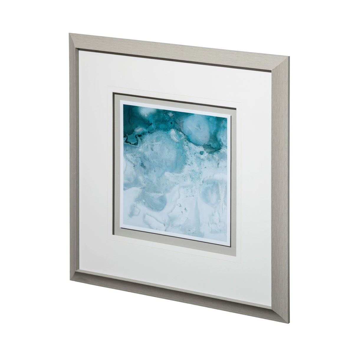 Aerial Blue -I by Brianna Andreychuk a Framed Art Print Matted under Glass by Mercana at Eve Furniture