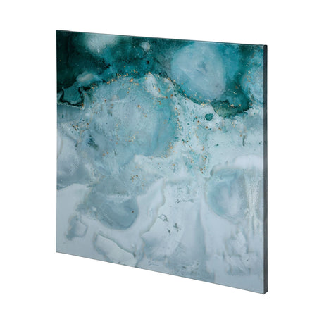 Aerial Blue II by Mercana Studio a Hand Embellished Textured Canvas by Mercana at Eve Furniture